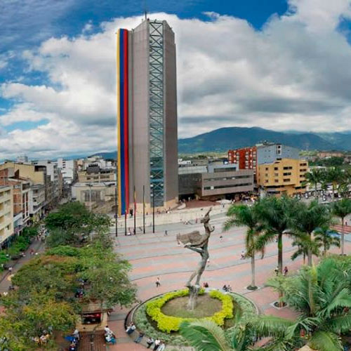 Plaza de bolivar Armenia - Transporte de pasajeros empresarial - Transporte de pasajeros de Bogotá a Armenia