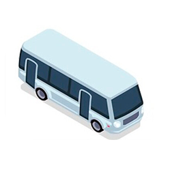 bus icon - Transporte de pasajeros empresarial - Servicio de transporte especial para empresas Comercio electrónico y tecnología en línea