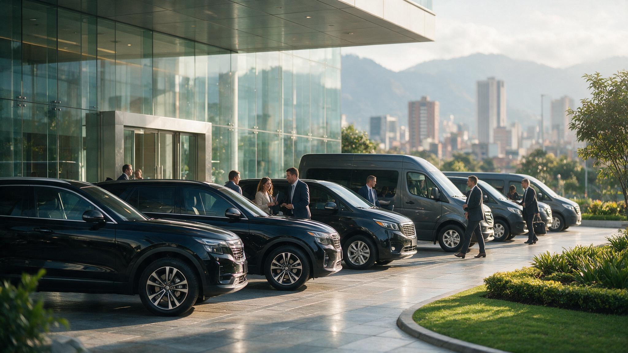 Flota de vehículos empresariales de transporte especial en Colombia, cumpliendo el Decreto 1048 de 2026